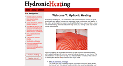 Desktop Screenshot of hydronicheating.net